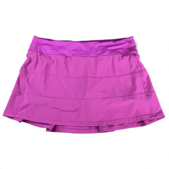 Lululemon Pace Rival Mid Rise Skirt Skort in Vivid Plum Size 10 TALL Golf Tennis - Picture 5 of 9
